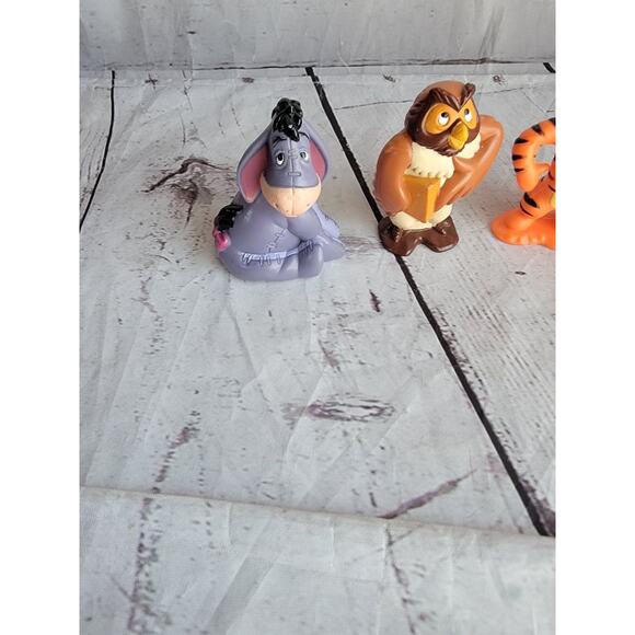 Disney Winnie The Pooh PVC Figure Lot Owl Tigger Eeyore Rabbit Cake Toppers - Picture 5 of 8